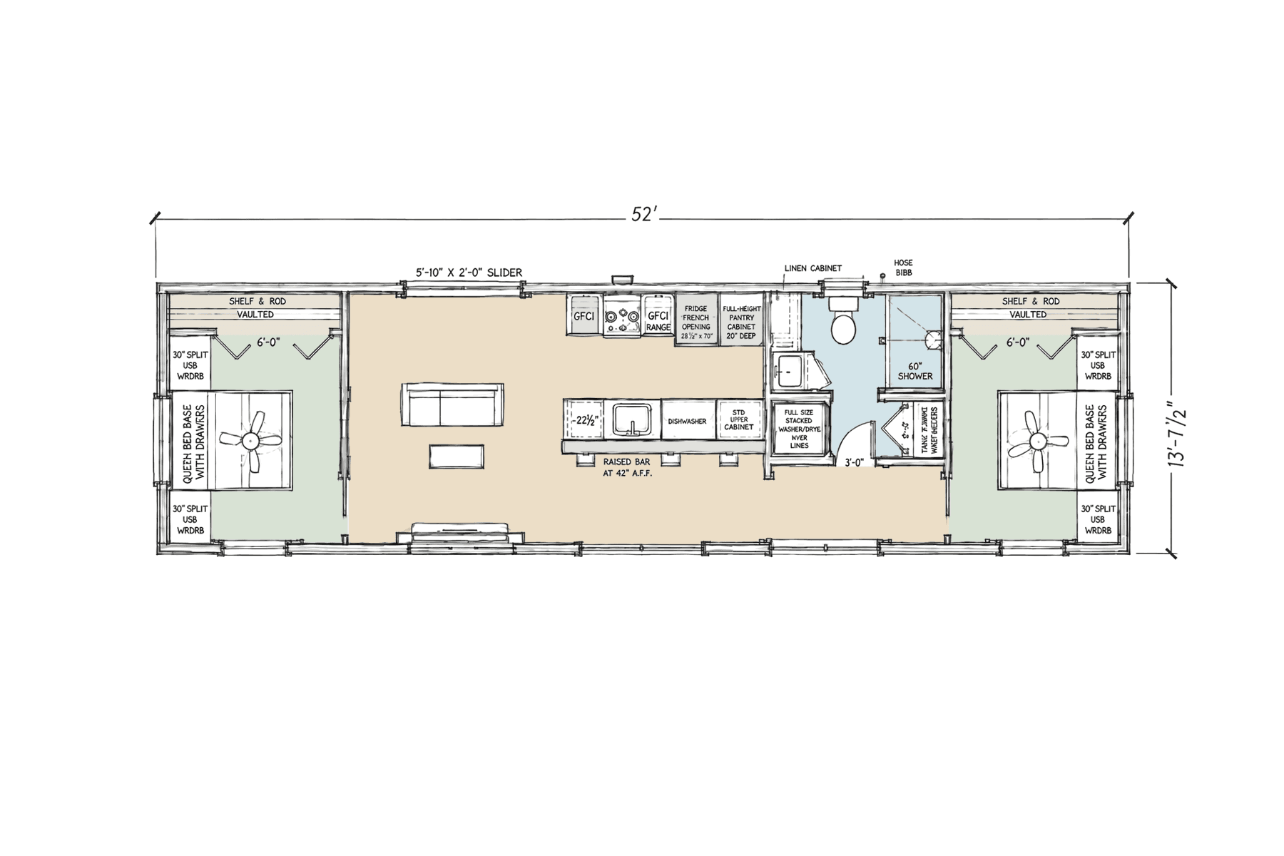 Modern Farmhouse 2 Bedroom Modular