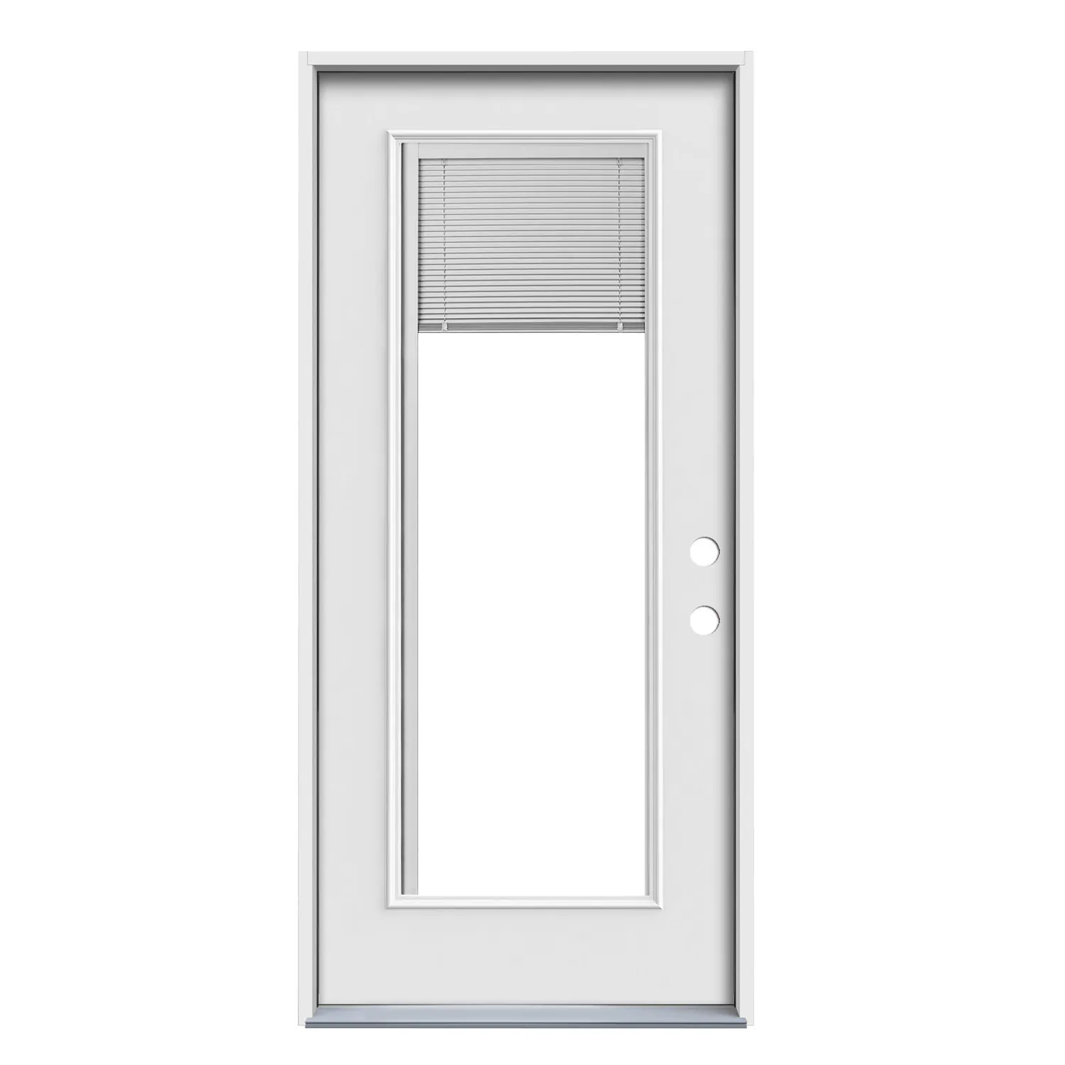 Full Glass with Built-in Blinds